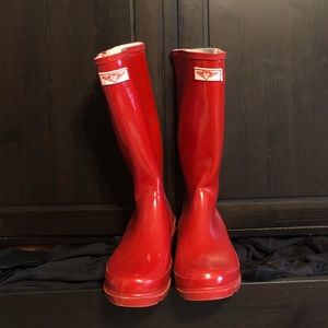 Red Rain Boots